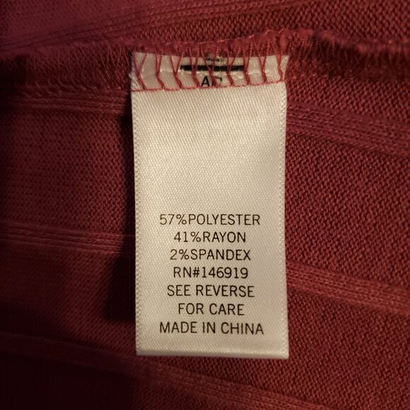 Freshman Forever Juniors Violet Pink Ribbed Top XL - Picture 9 of 10